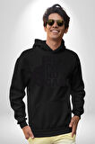 GYM Spor Sever Salon Vucut Geliştirme Emeksiz Olmaz  Kadın Erkek  Siyah Kapüşonlu Sweatshirt Hoodie