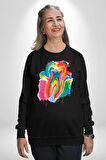 Diş Doktoru Diş Anatomisi Özel Tasarım Kadın Erkek Siyah Sweatshirt 