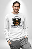 Neopolis Rottweiler Viking Kadın Erkek Beyaz Sweatshirt 