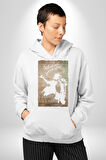 Michael Jackson  Kadın Erkek  Beyaz Kapüşonlu Sweatshirt Hoodie