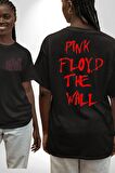 Pink Floyd The Wall Siyah Oversize Kadın Erkek Ön ve Sırt Baskılı Tişört