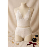 Kadın Beyaz Dantel Bralet Şort Takımı – Romantik Ve Zarif İç Giyim