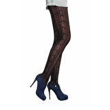 Daymod Kadın Amatista Micro File Desenli Külotlu Çorap