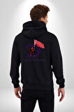 29 Ekim Cumhuriyet Bayramı Atatürk Türk Bayrağı Kadın Erkek Siyah Kapüşonlu Fermuarlı Baskılı Hırka Sweatshirt