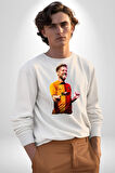 Mertens Gol Sevinci Kadın Erkek Beyaz Sweatshirt 