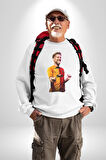 Mertens Gol Sevinci Kadın Erkek Beyaz Sweatshirt 