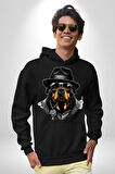 Mafya Rottweiler Kadın Erkek  Siyah Kapüşonlu Sweatshirt Hoodie