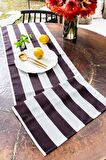 Only Black and White Duck Keten Runner  40 x 140 