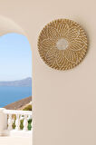 Mykonos Tarzı Bohem Hasır Duvar Sepeti Duvar Dekoru & Duvar Süsü 33x7 cm