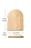 Bohem Oval Bambu Kahve ve Dekoratif Sunum Tepsisi 32 cm
