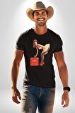 CocaCola Reklam 80Ler Kadın Erkek Unisex Siyah Organik Baskılı T-Shirt Penye Yüksek Kalite