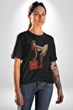 CocaCola Reklam 80Ler Kadın Erkek Unisex Siyah Organik Baskılı T-Shirt Penye Yüksek Kalite