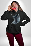 Ruh Emici Harry Potter  Kadın Erkek  Siyah Kapüşonlu Sweatshirt Hoodie