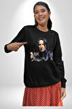 Severus Snape Sulu Boya Kadın Erkek Siyah Sweatshirt 
