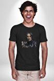 Severus Snape Sulu Boya Kadın Erkek Unisex Siyah Organik Baskılı T-Shirt Penye Yüksek Kalite