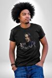 Severus Snape Sulu Boya Kadın Erkek Unisex Siyah Organik Baskılı T-Shirt Penye Yüksek Kalite