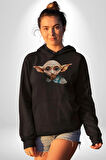 Dobby Elf Harry Potter Sulu Boya Kadın Erkek  Siyah Kapüşonlu Sweatshirt Hoodie