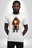 Rubeus Hagrid Harry Potter Karakteri  Kadın Erkek Unisex Beyaz Organik Baskılı T-Shirt Penye Yüksek Kalite