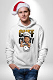 Basketbol Chef Curry Nba Star Stafine Curry Kadın Erkek  Beyaz Kapüşonlu Sweatshirt Hoodie