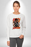 Karikatür Basketbol Durantula Kyrie Irving Brooklyn NBA Star Kadın Erkek Beyaz Sweatshirt 