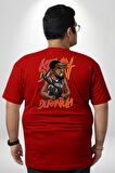 Karikatür Basketbol Durantula Kyrie Irving Brooklyn NBA Star Büyük Beden Kırmızı Tişört Kadın Erkek Ünisex Sırt Baskılı
