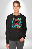 Sakaldan Korkmak Yazılı Basketbol James Harden Star Kadın Erkek Siyah Sweatshirt 