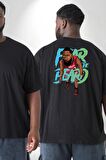 Sakaldan Korkmak Yazılı Basketbol James Harden Star Büyük Beden Siyah Tişört Kadın Erkek Ünisex Sırt Baskılı