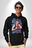 Basketbol Joker Kadın Erkek  Siyah Kapüşonlu Sweatshirt Hoodie