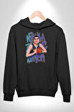 Basketbol Joker Kadın Erkek  Siyah Kapüşonlu Sweatshirt Hoodie