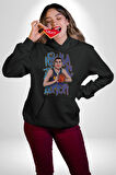 Basketbol Joker Kadın Erkek  Siyah Kapüşonlu Sweatshirt Hoodie