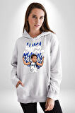 Luka Luka Doncic Basketboll Dallas Kadın Erkek  Beyaz Kapüşonlu Sweatshirt Hoodie