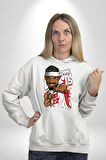 Jimmy Butler Basketbol Kadın Erkek  Beyaz Kapüşonlu Sweatshirt Hoodie