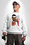 Jimmy Butler Basketbol Kadın Erkek Beyaz Sweatshirt 