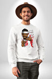 Jimmy Butler Basketbol Kadın Erkek Beyaz Sweatshirt 