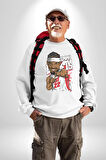 Jimmy Butler Basketbol Kadın Erkek Beyaz Sweatshirt 