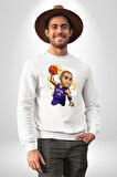 Toronto Raptors Basketbol  Kadın Erkek Beyaz Sweatshirt 