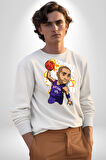 Toronto Raptors Basketbol  Kadın Erkek Beyaz Sweatshirt 
