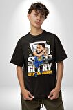 Stephen Curry Basketbol Kaz Tüylü Yastık Pamuklu Bisiklet Yaka Kadın Erkek Oversize Boyfriend Dijital Baskılı Siyah T-shirt