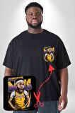 Anthony Davis Basketbol Lakers Siyah Büyük Beden Kadın Basic Minimal Baskılı Tişört