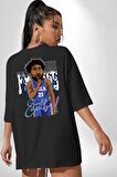 Joel Embiid Basketbol Philadelphia  Siyah Oversize Kadın Erkek Ön ve Sırt Baskılı Tişört