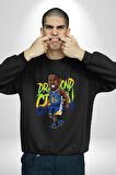 Draymond Green Basketbol Golden State  Kadın Erkek Siyah Sweatshirt 