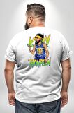 Klay Thompson Basketbol Golden State Büyük Beden Beyaz Tişört Kadın Erkek Ünisex Sırt Baskılı