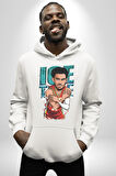 Trae Young Basketbol Oyuncusu Karikatür Atlanta Hawks Kadın Erkek  Beyaz Kapüşonlu Sweatshirt Hoodie