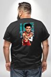 Trae Young Basketbol Oyuncusu Karikatür Atlanta Hawks Büyük Beden Siyah Tişört Kadın Erkek Ünisex Sırt Baskılı