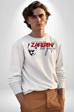 30 Ağustos Zafer Bayramı Atatürk İmzası Kadın Erkek Beyaz Sweatshirt 