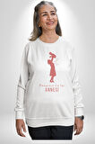Anneler Günü Dünyanın En iyi Annesi Kadın Erkek Beyaz Sweatshirt 