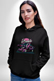 Lamborghini Diablo SV Yarış Ay Dağ Yarışı Kadın Erkek  Siyah Kapüşonlu Sweatshirt Hoodie