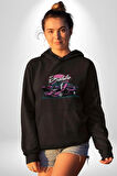 Lamborghini Diablo SV Yarış Ay Dağ Yarışı Kadın Erkek  Siyah Kapüşonlu Sweatshirt Hoodie