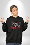 Japon Sokak Yarış Kralı  Kadın Erkek  Siyah Kapüşonlu Sweatshirt Hoodie