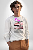Porsche 911 GT3 Kadın Erkek Beyaz Sweatshirt 